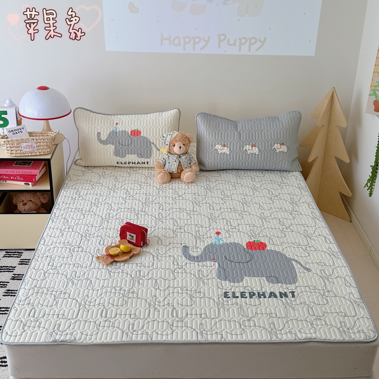 91家纺网 家纺一手货源 找家纺 （总）顾里家纺 2026春夏新款A类凉感丝大版乳胶席三件套凉席席子