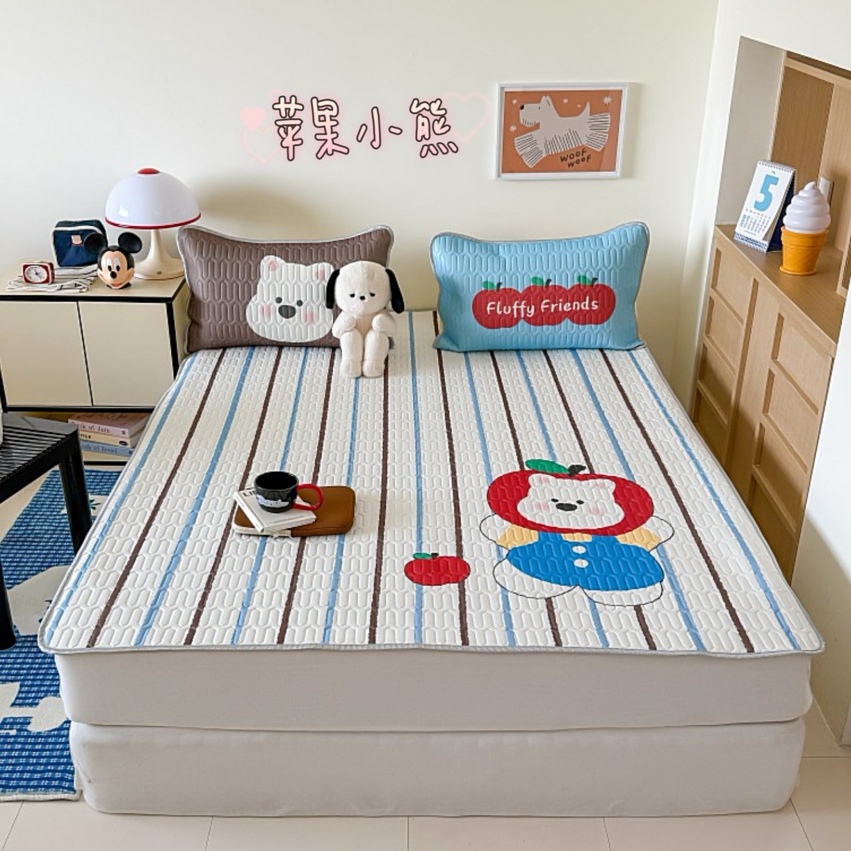 91家纺网 家纺一手货源 找家纺 （总）顾里家纺 2026春夏新款A类凉感丝大版乳胶席三件套凉席席子