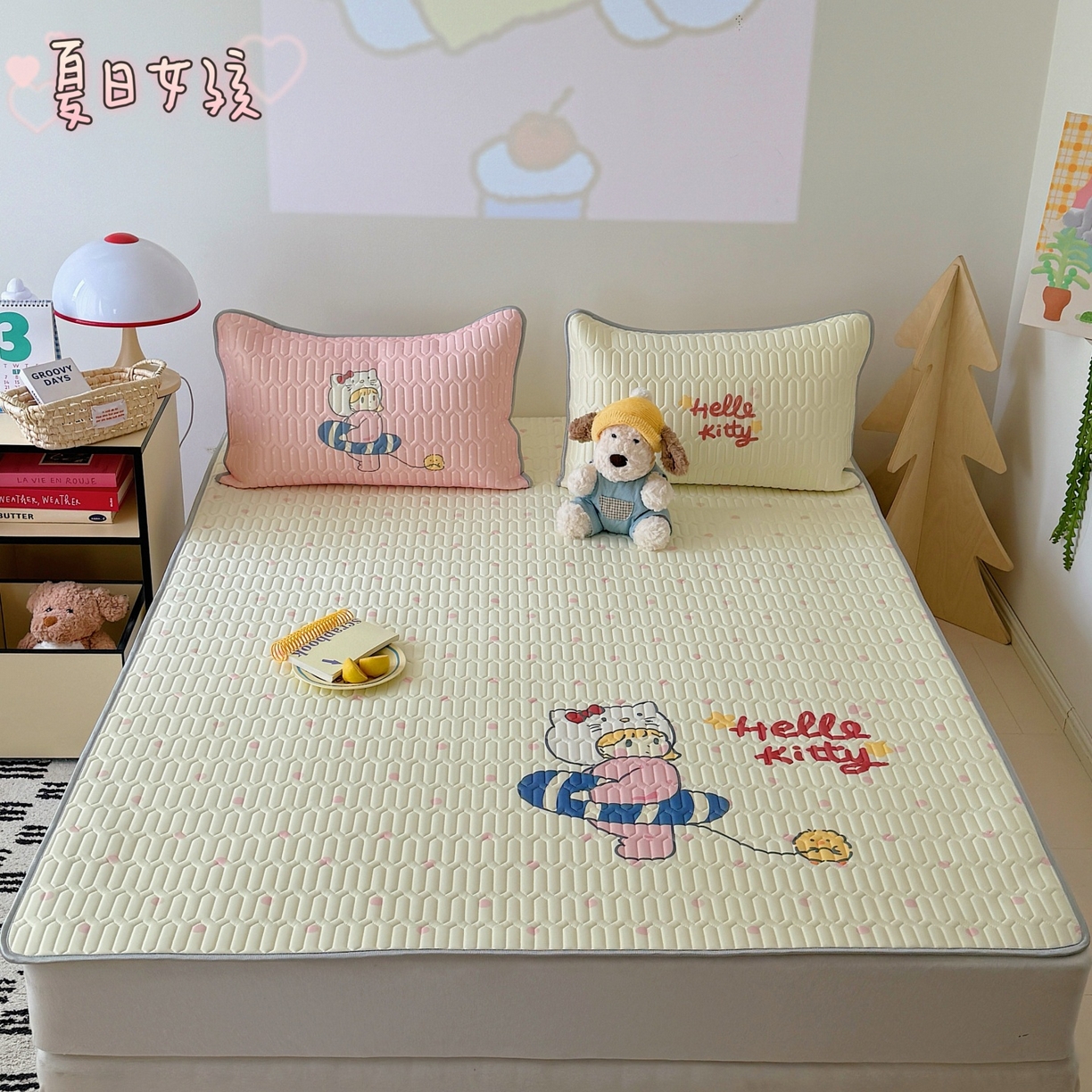 91家纺网 家纺一手货源 找家纺 （总）顾里家纺 2026春夏新款A类凉感丝大版乳胶席三件套凉席席子