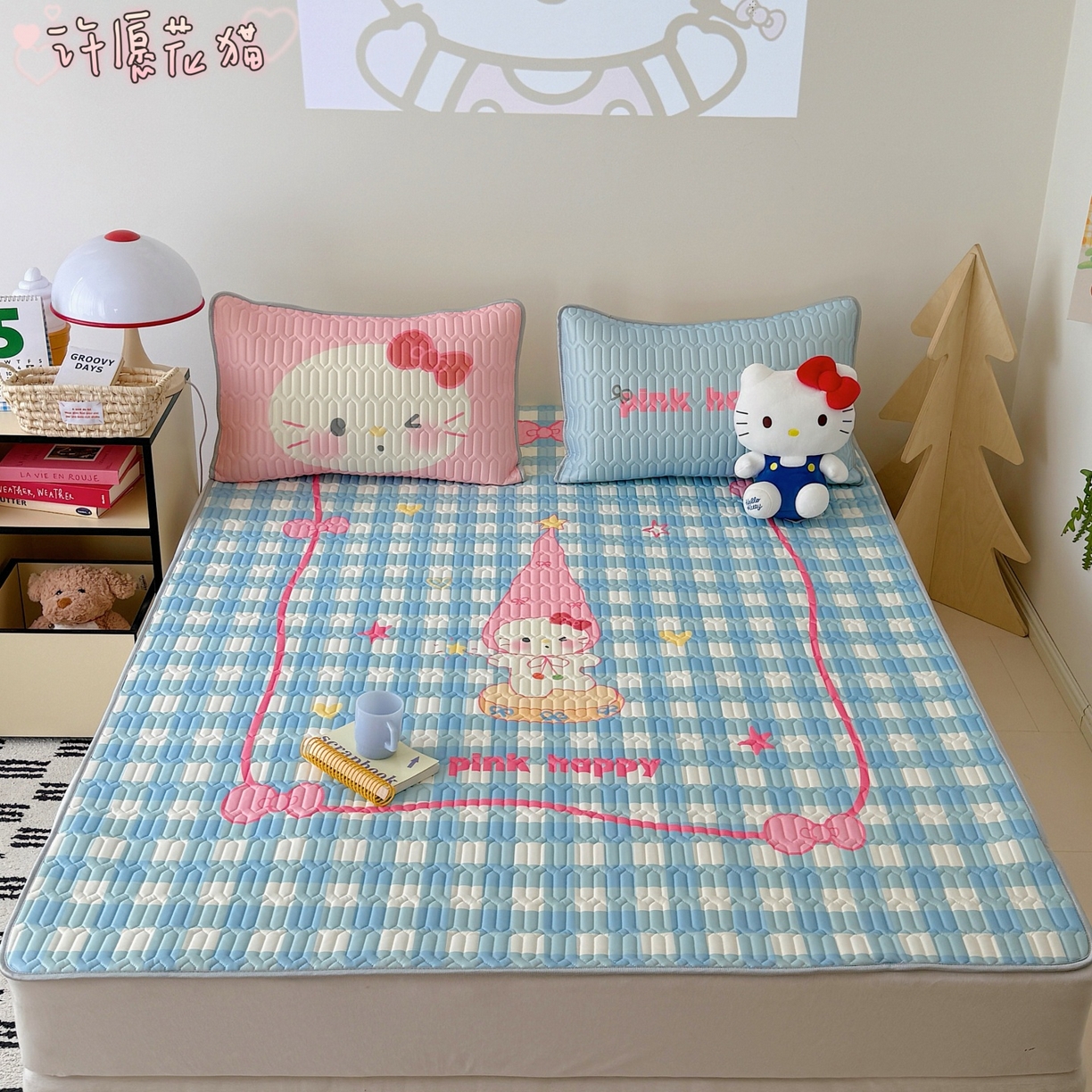 91家纺网 家纺一手货源 找家纺 （总）顾里家纺 2026春夏新款A类凉感丝大版乳胶席三件套凉席席子