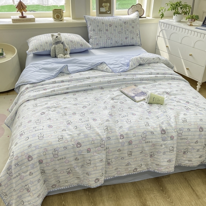 91家纺网 家纺一手货源 找家纺 （总）美梦里 2026新款A类双层纱贝壳绣夏被