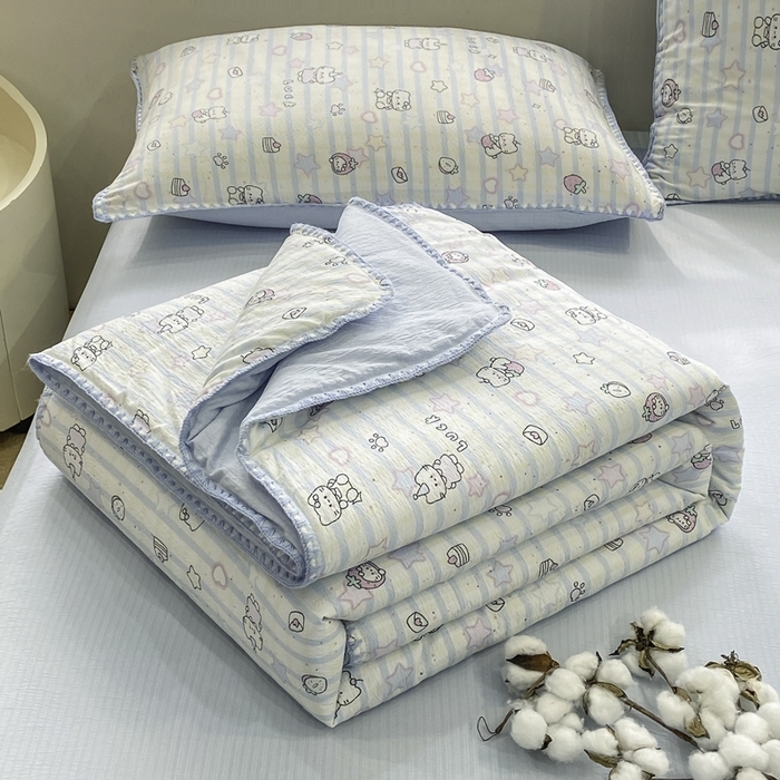 91家纺网 家纺一手货源 找家纺 （总）美梦里 2026新款A类双层纱贝壳绣夏被