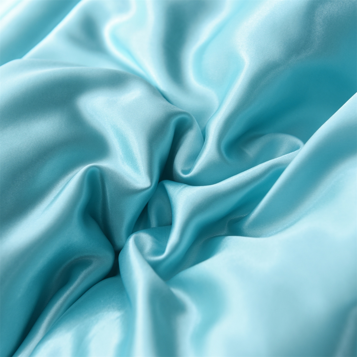 91家纺网 家纺一手货源 找家纺 经年 2026新款特价款丝绸冰丝四件套 水蓝金色