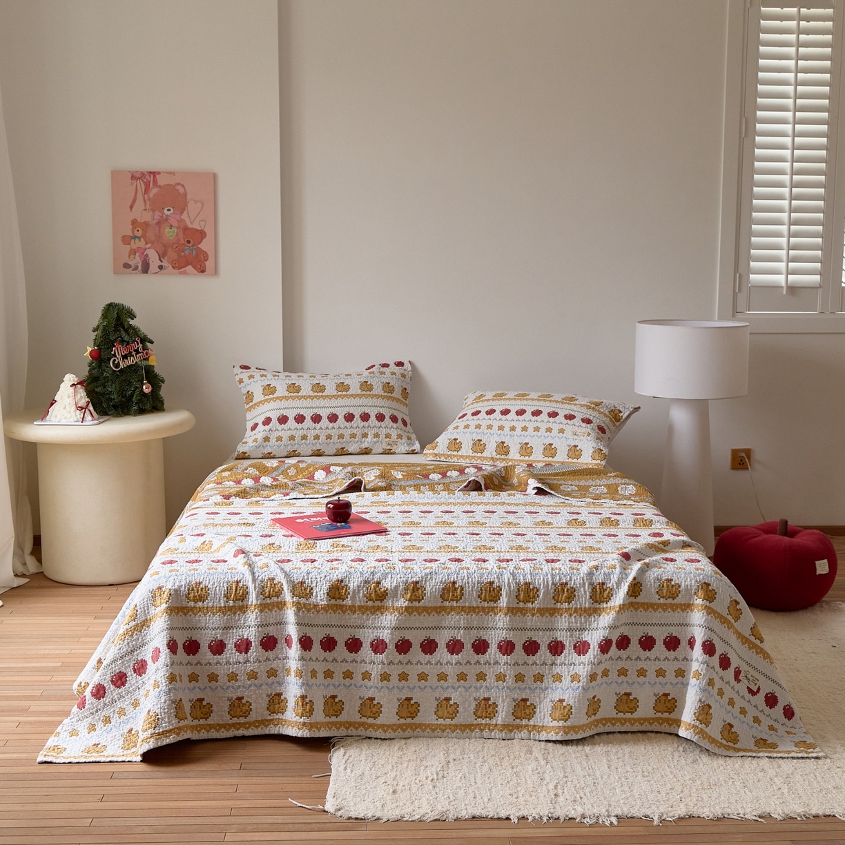 91家纺网 家纺一手货源 找家纺 沐瑟家纺 2026新款安心棉枕巾 小鸡