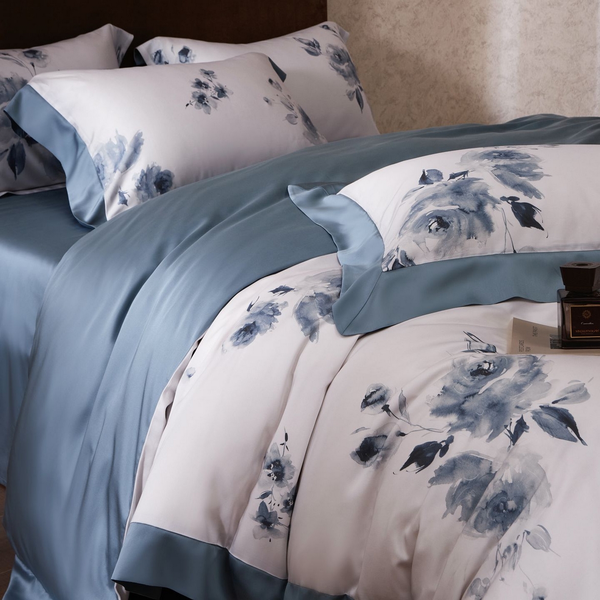 91家纺网 家纺一手货源 找家纺 南通朵美纺织品有限公司 2026新款100支天丝系列夏被四件套四件套 水墨丹青