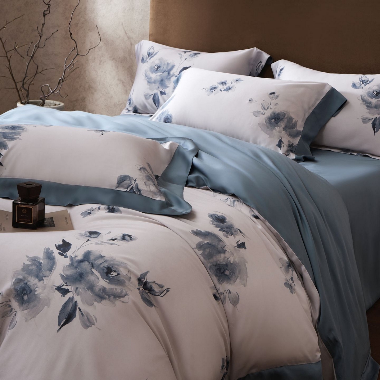 91家纺网 家纺一手货源 找家纺 南通朵美纺织品有限公司 2026新款100支天丝系列夏被四件套四件套 水墨丹青