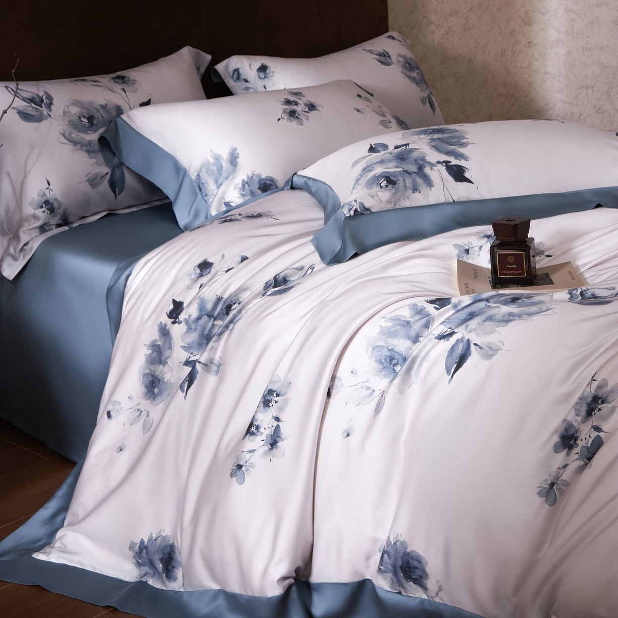 91家纺网 家纺一手货源 找家纺 南通朵美纺织品有限公司 2026新款100支天丝系列夏被四件套四件套 水墨丹青
