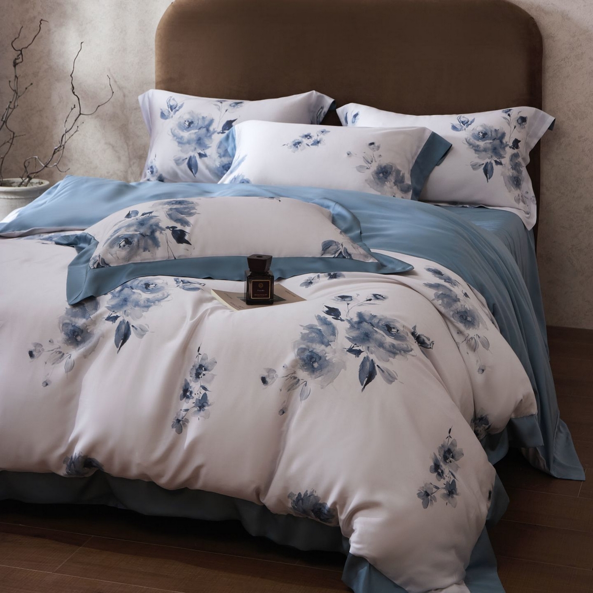91家纺网 家纺一手货源 找家纺 南通朵美纺织品有限公司 2026新款100支天丝系列夏被四件套四件套 水墨丹青