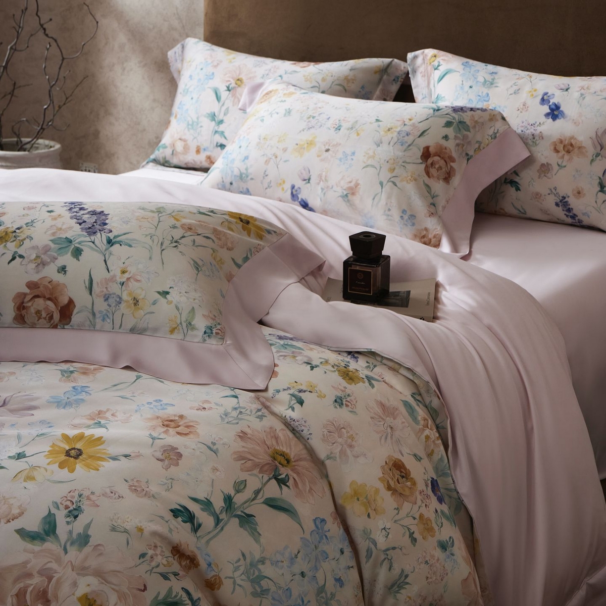 91家纺网 家纺一手货源 找家纺 南通朵美纺织品有限公司 2026新款100支天丝系列夏被四件套四件套 罗曼蒂克