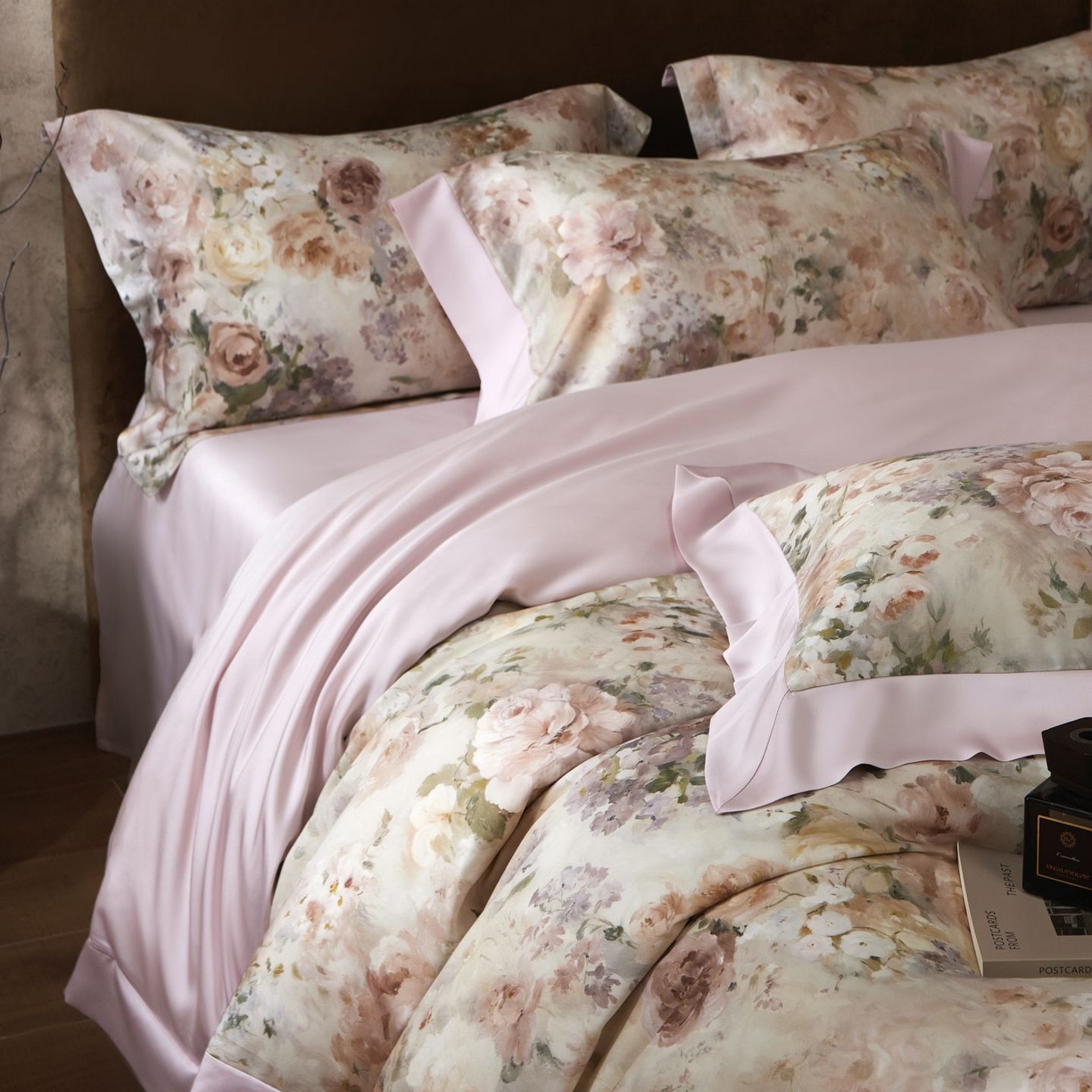 91家纺网 家纺一手货源 找家纺 南通朵美纺织品有限公司 2026新款100支天丝系列夏被四件套四件套 花闻如是