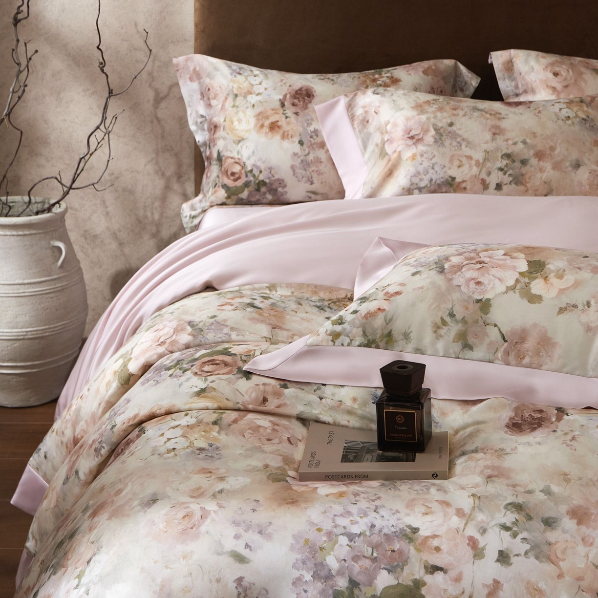 91家纺网 家纺一手货源 找家纺 南通朵美纺织品有限公司 2026新款100支天丝系列夏被四件套四件套 花闻如是