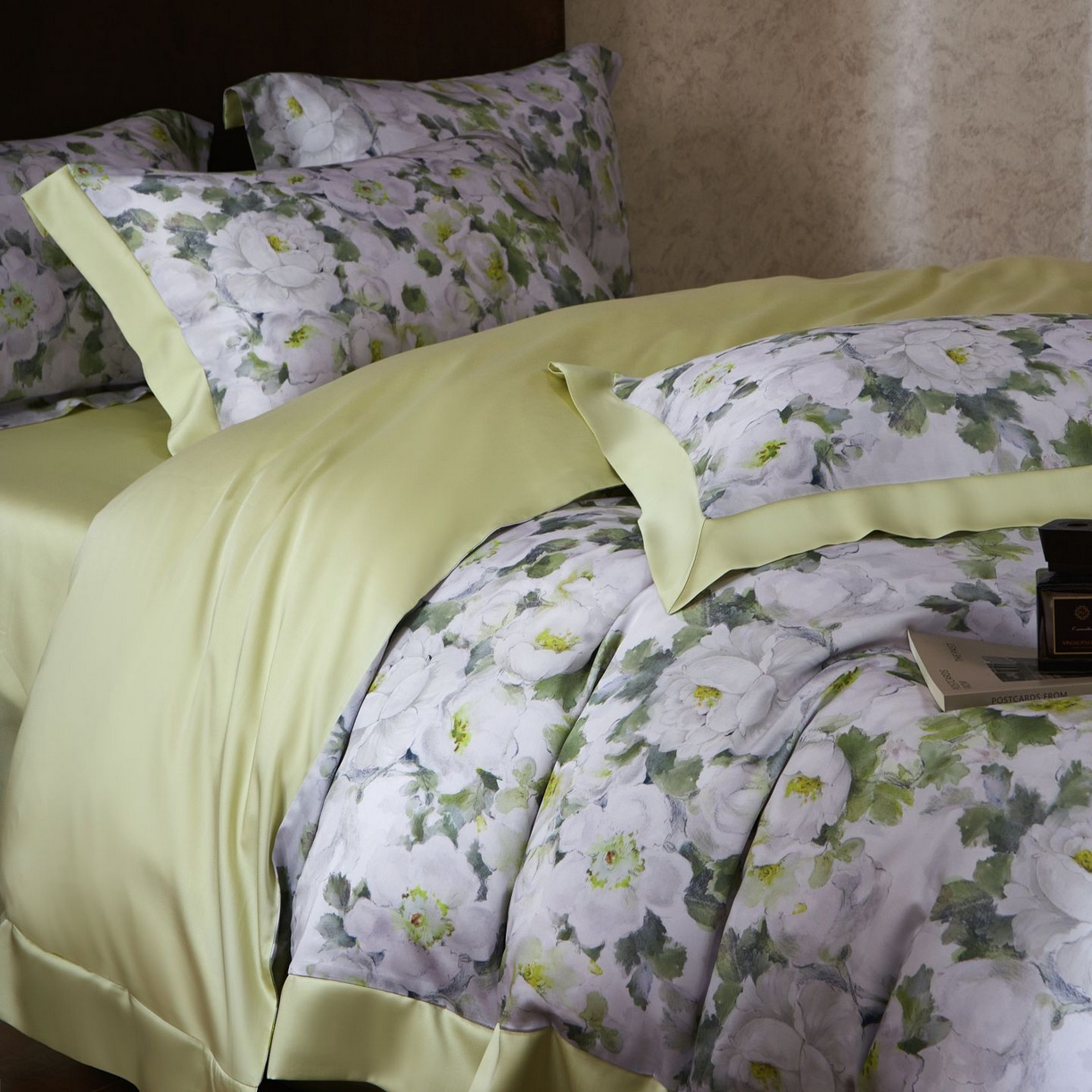 91家纺网 家纺一手货源 找家纺 南通朵美纺织品有限公司 2026新款100支天丝系列夏被四件套四件套 春色满园