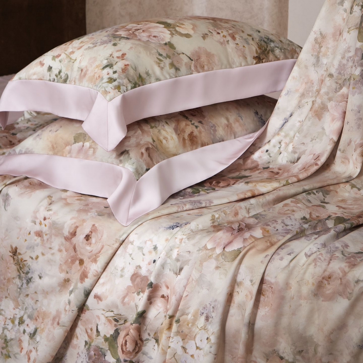 91家纺网 家纺一手货源 找家纺 南通朵美纺织品有限公司 2026新款100支天丝系列夏被四件套四件套 花闻如是