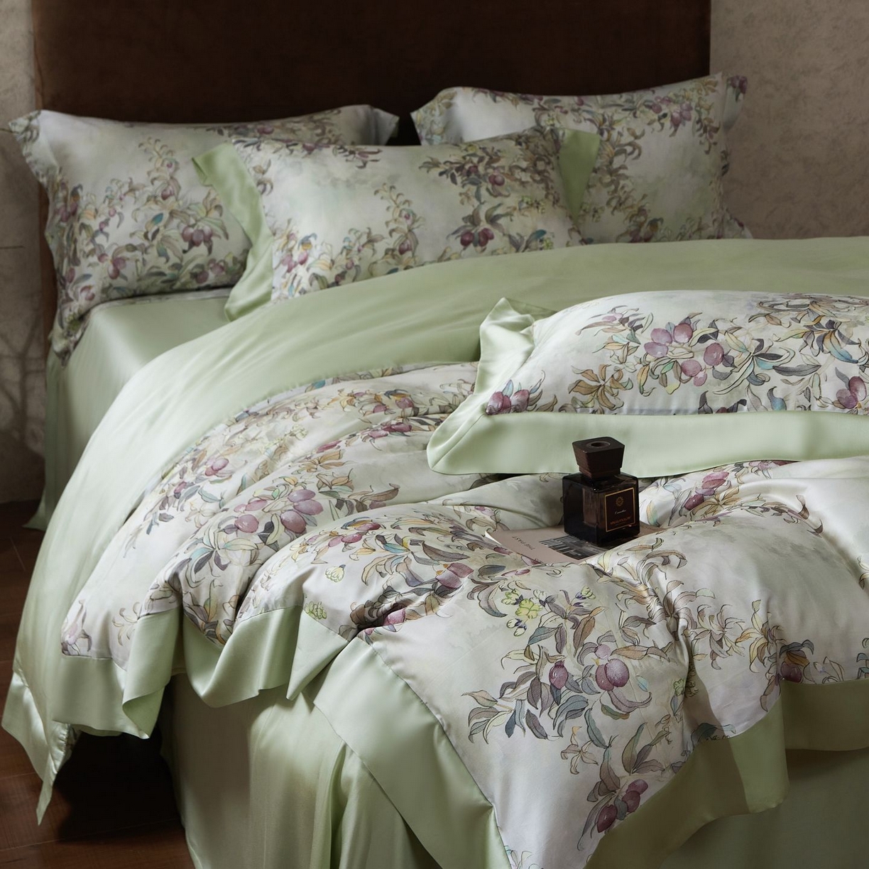 91家纺网 家纺一手货源 找家纺 南通朵美纺织品有限公司 2026新款100支天丝系列夏被四件套四件套 水榭花城