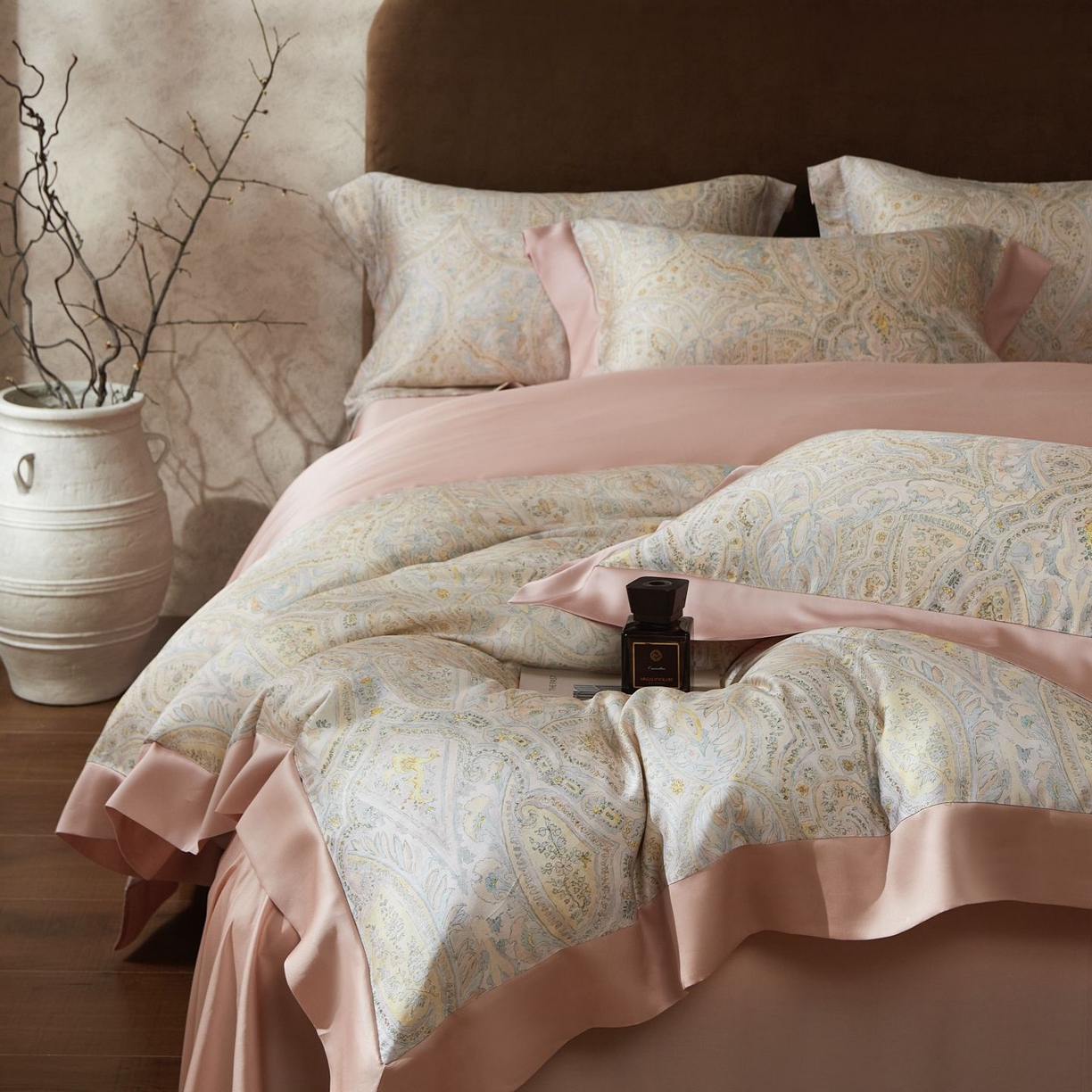 91家纺网 家纺一手货源 找家纺 南通朵美纺织品有限公司 2026新款100支天丝系列夏被四件套四件套 莱欧风情