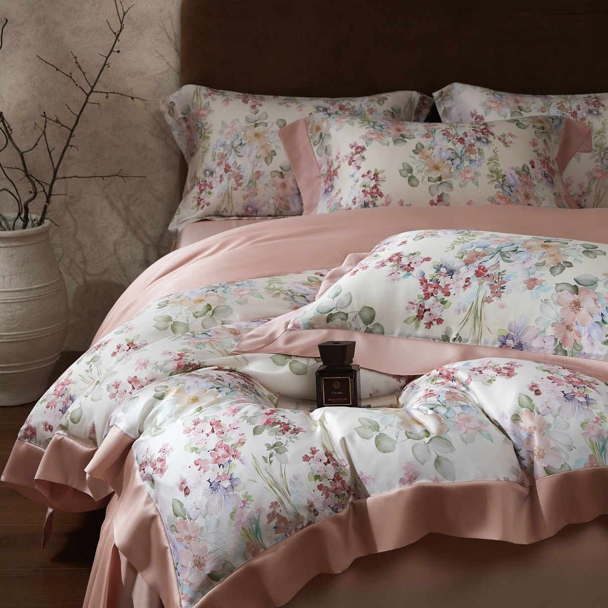 91家纺网 家纺一手货源 找家纺 南通朵美纺织品有限公司 2026新款100支天丝系列夏被四件套四件套 紫薇物语