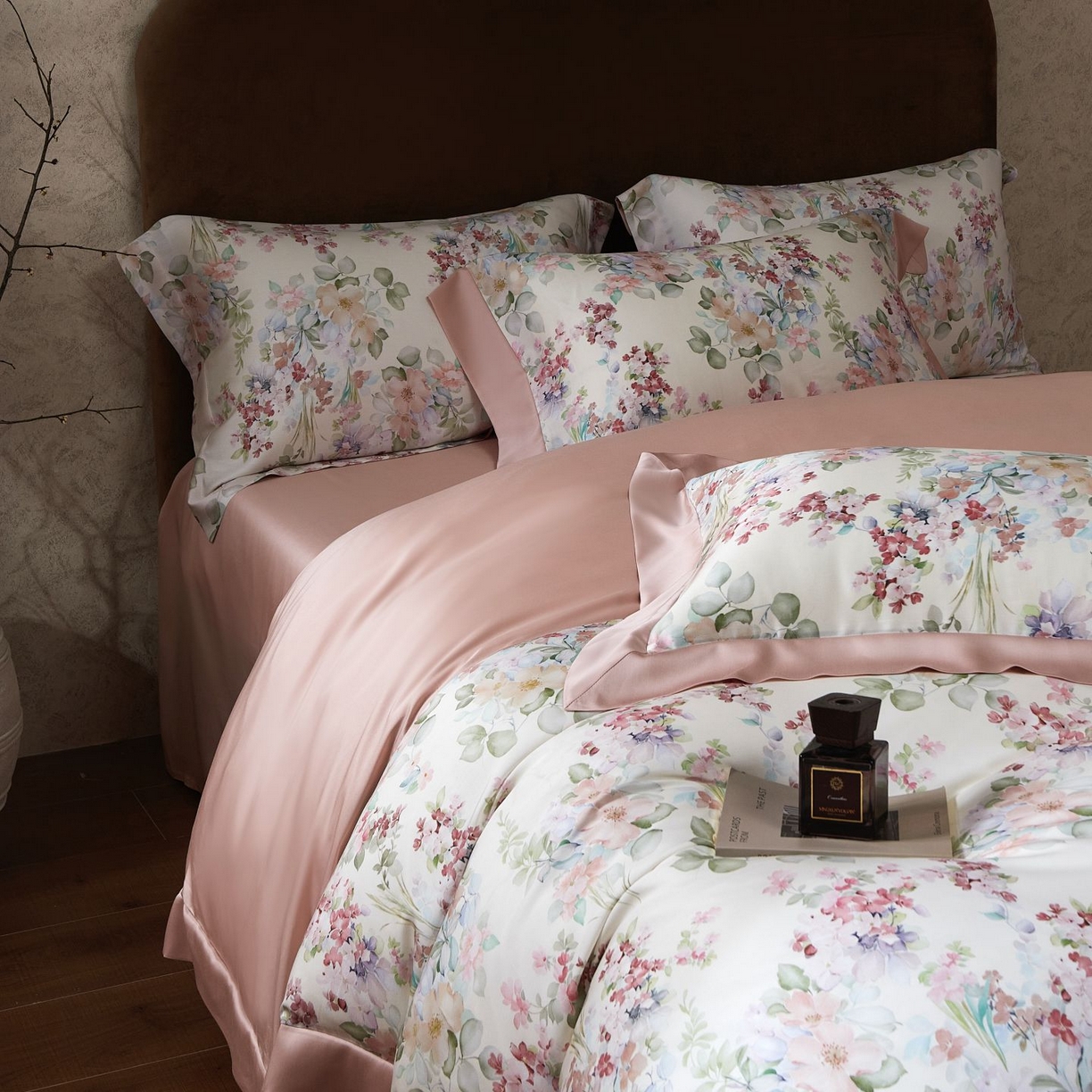 91家纺网 家纺一手货源 找家纺 南通朵美纺织品有限公司 2026新款100支天丝系列夏被四件套四件套 紫薇物语