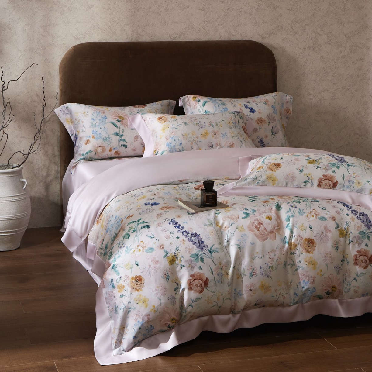 91家纺网 家纺一手货源 找家纺 南通朵美纺织品有限公司 2026新款100支天丝系列夏被四件套四件套 罗曼蒂克