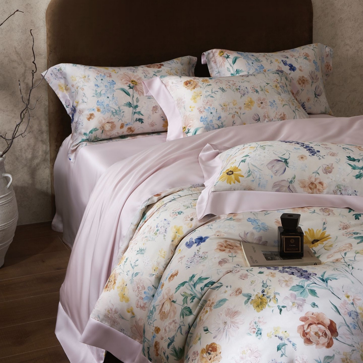 91家纺网 家纺一手货源 找家纺 南通朵美纺织品有限公司 2026新款100支天丝系列夏被四件套四件套 罗曼蒂克