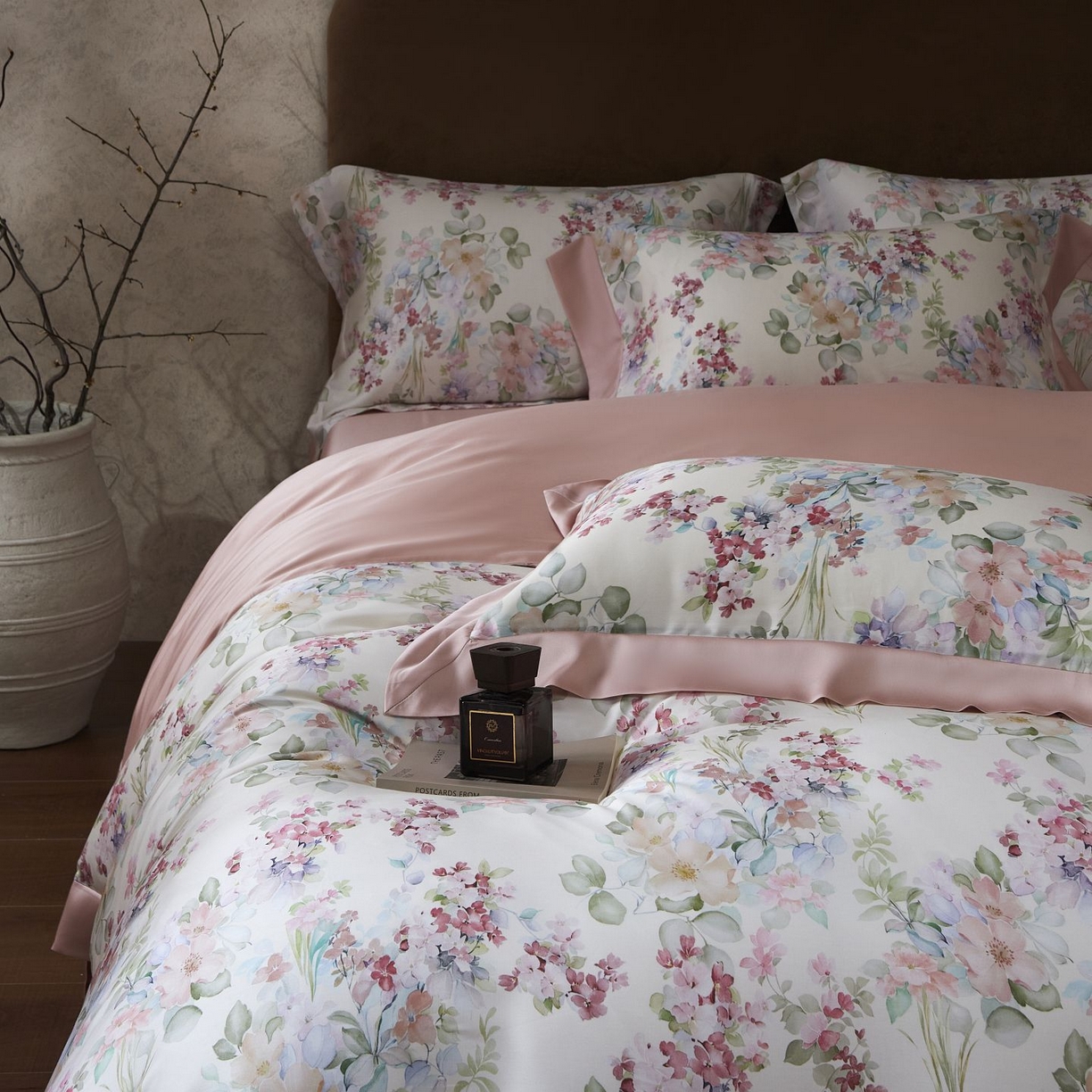 91家纺网 家纺一手货源 找家纺 南通朵美纺织品有限公司 2026新款100支天丝系列夏被四件套四件套 紫薇物语