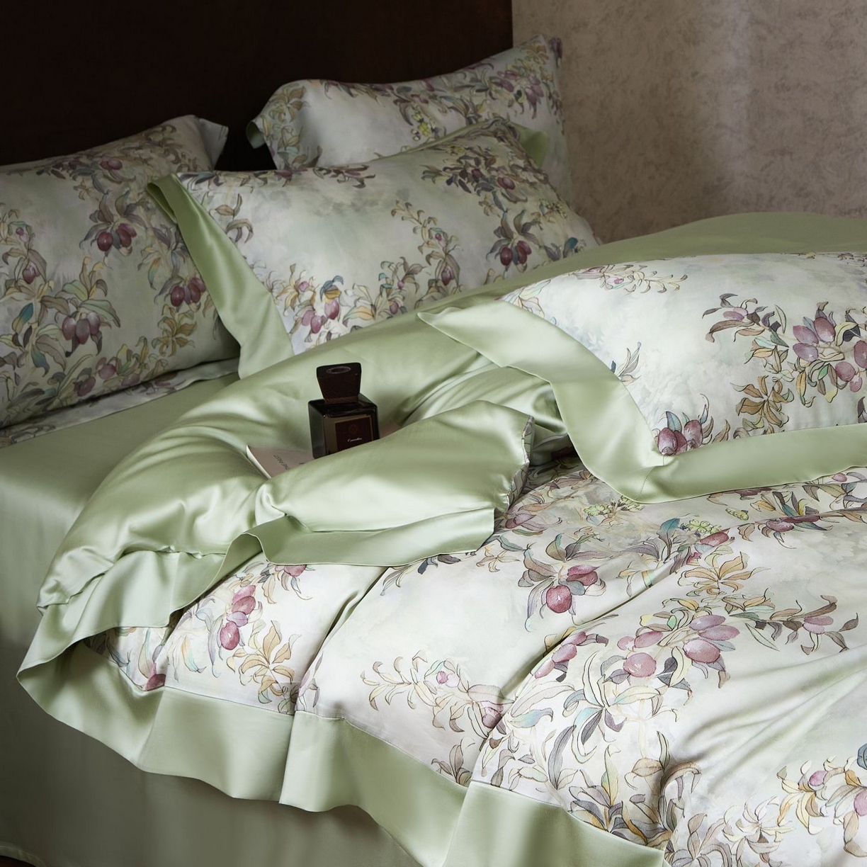 91家纺网 家纺一手货源 找家纺 南通朵美纺织品有限公司 2026新款100支天丝系列夏被四件套四件套 水榭花城