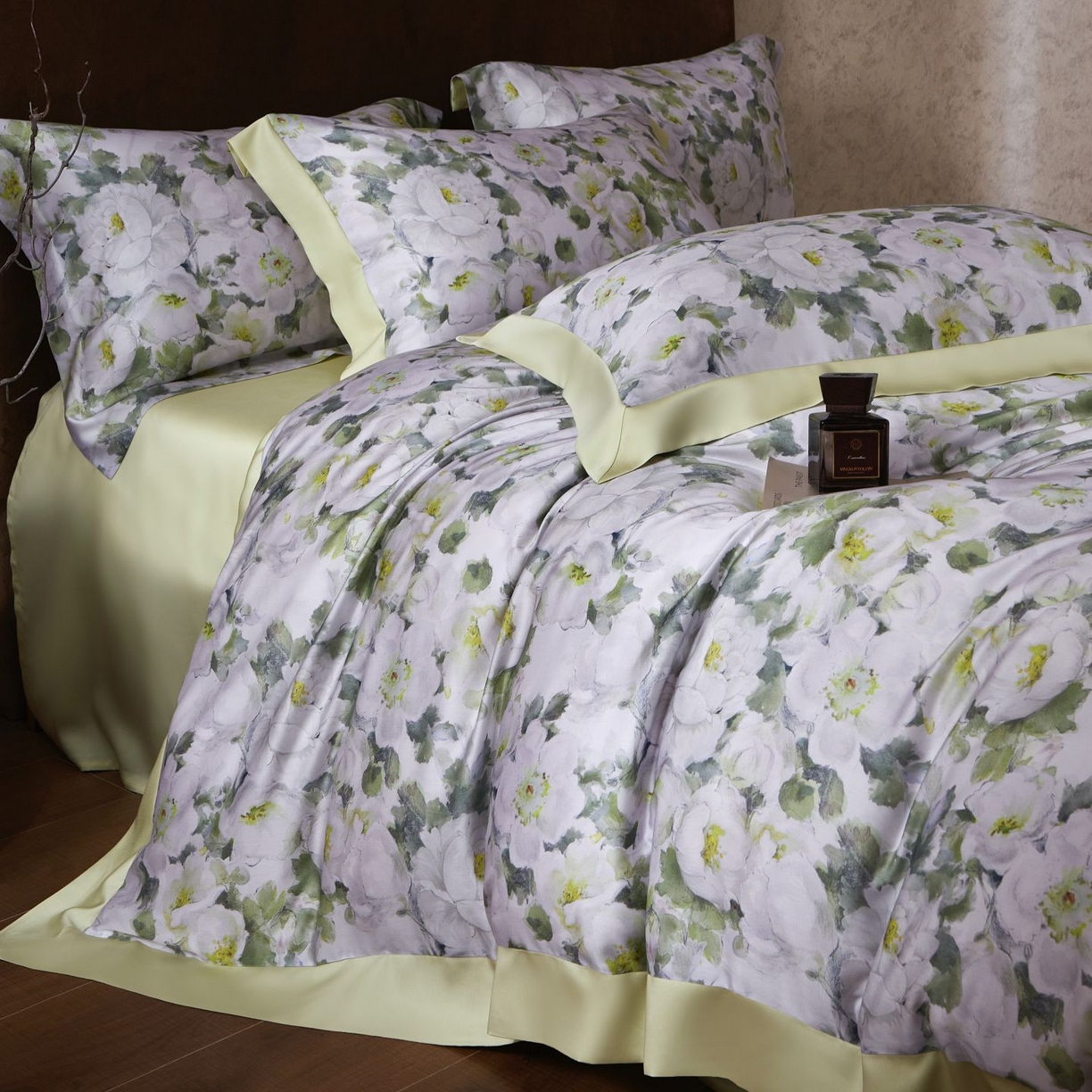 91家纺网 家纺一手货源 找家纺 南通朵美纺织品有限公司 2026新款100支天丝系列夏被四件套四件套 春色满园