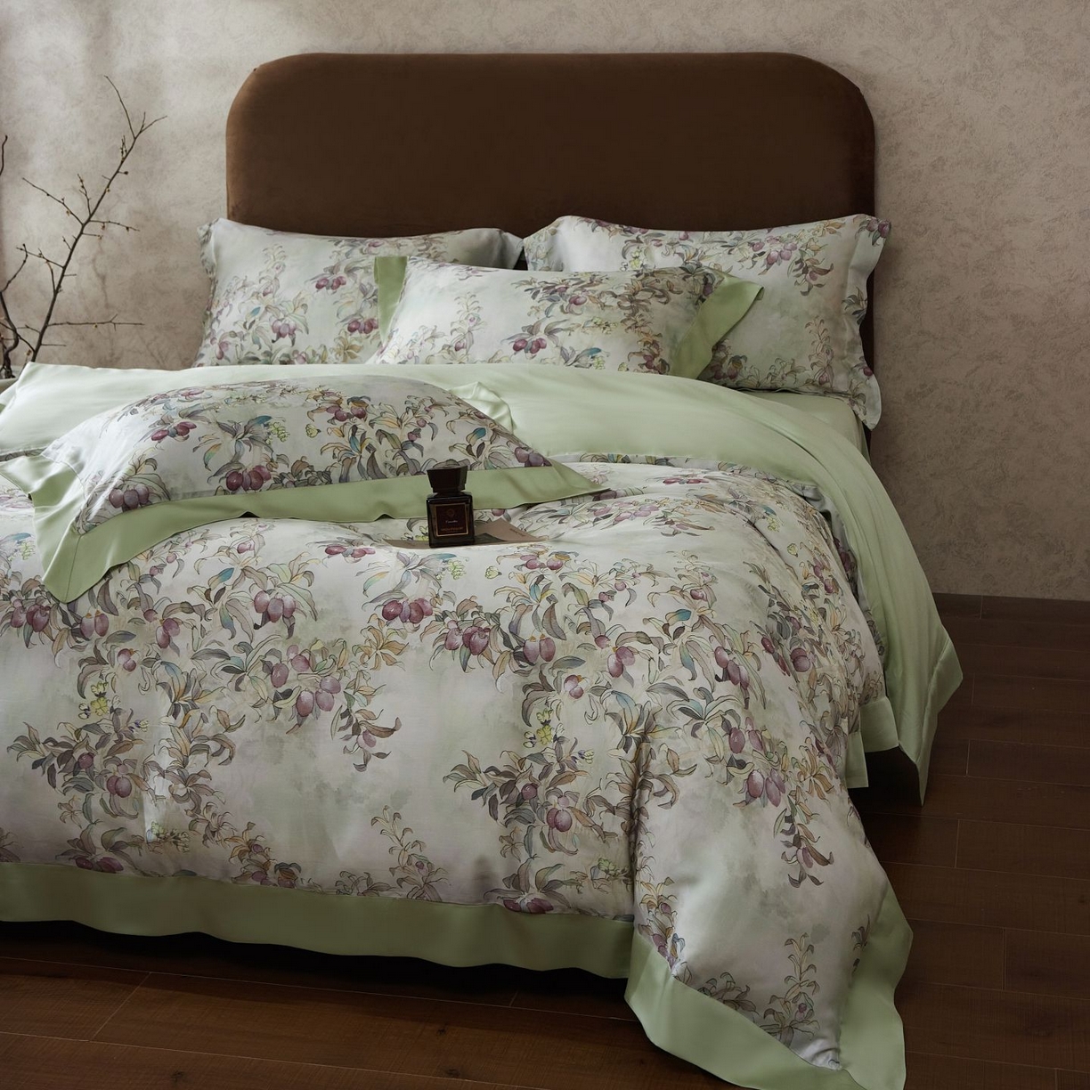 91家纺网 家纺一手货源 找家纺 南通朵美纺织品有限公司 2026新款100支天丝系列夏被四件套四件套 水榭花城