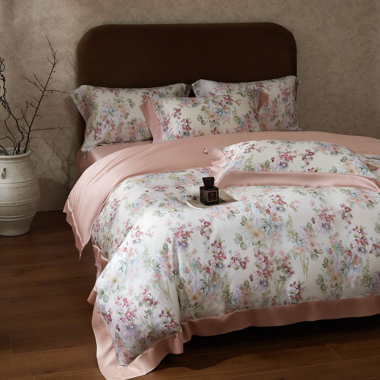 91家纺网 家纺一手货源 找家纺 南通朵美纺织品有限公司 2026新款100支天丝系列夏被四件套四件套 紫薇物语