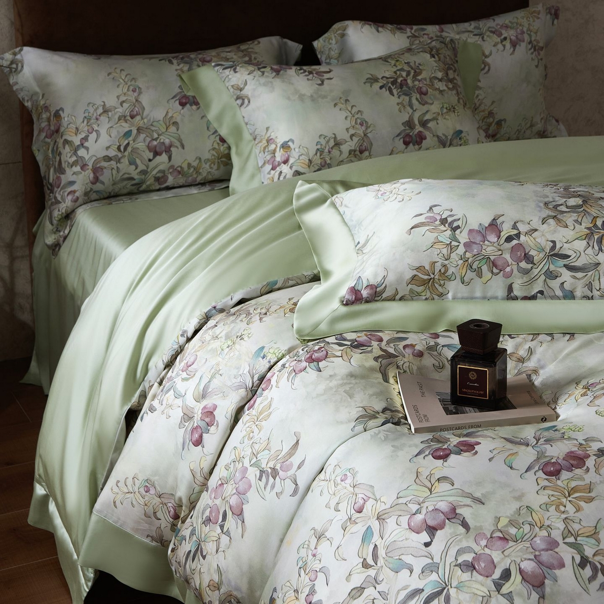 91家纺网 家纺一手货源 找家纺 南通朵美纺织品有限公司 2026新款100支天丝系列夏被四件套四件套 水榭花城