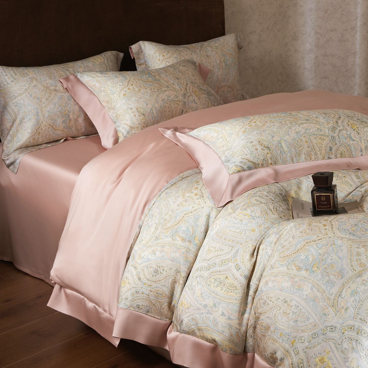 91家纺网 家纺一手货源 找家纺 南通朵美纺织品有限公司 2026新款100支天丝系列夏被四件套四件套 莱欧风情