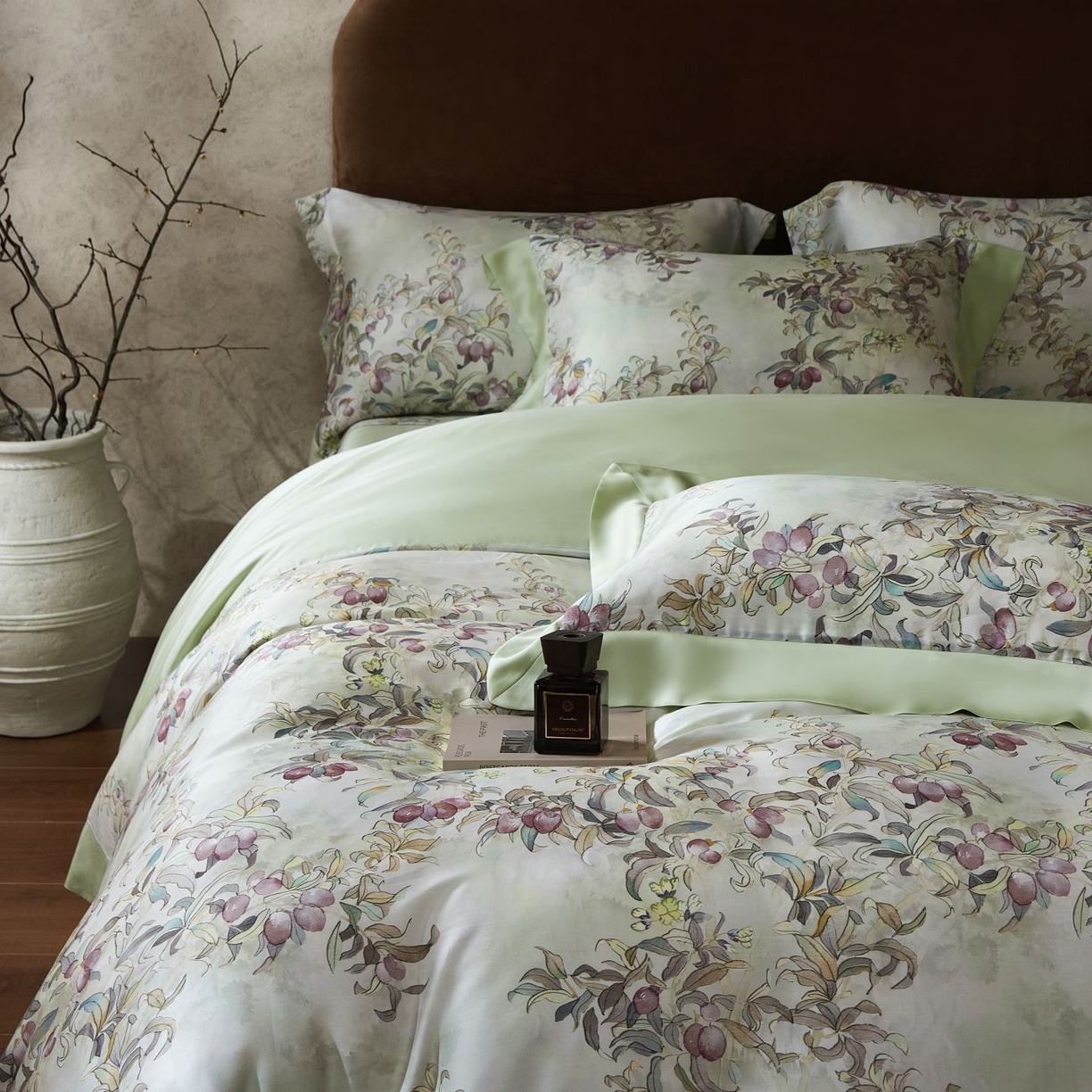 91家纺网 家纺一手货源 找家纺 南通朵美纺织品有限公司 2026新款100支天丝系列夏被四件套四件套 水榭花城