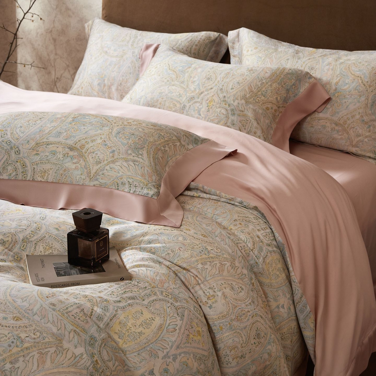 91家纺网 家纺一手货源 找家纺 南通朵美纺织品有限公司 2026新款100支天丝系列夏被四件套四件套 莱欧风情