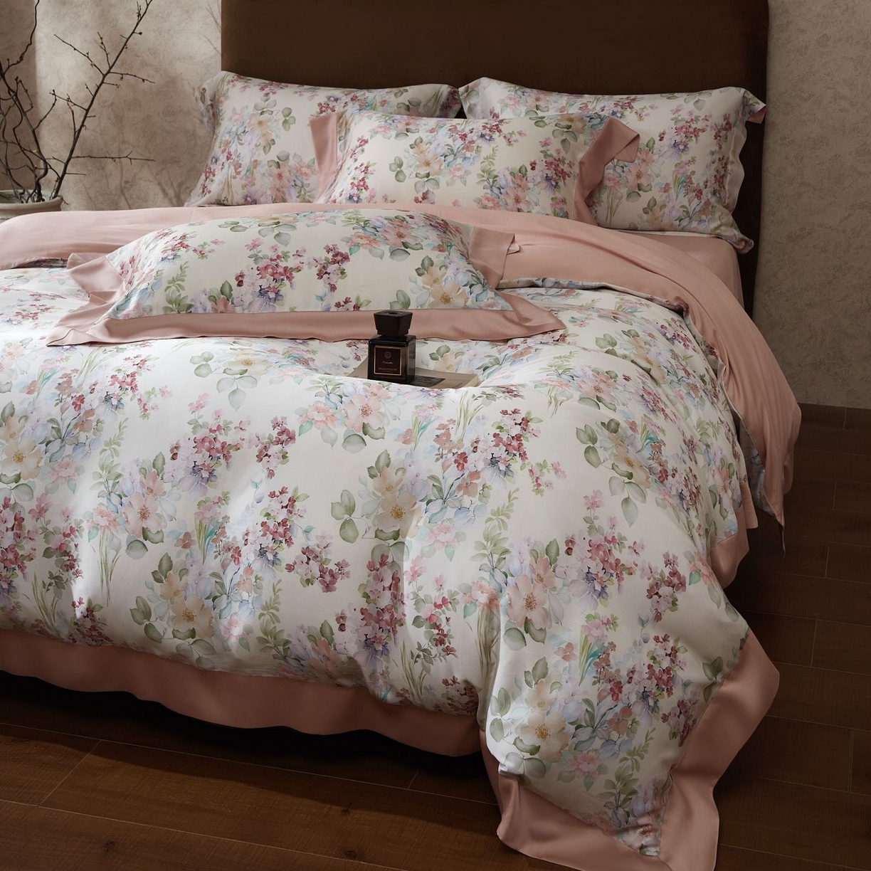 91家纺网 家纺一手货源 找家纺 南通朵美纺织品有限公司 2026新款100支天丝系列夏被四件套四件套 紫薇物语