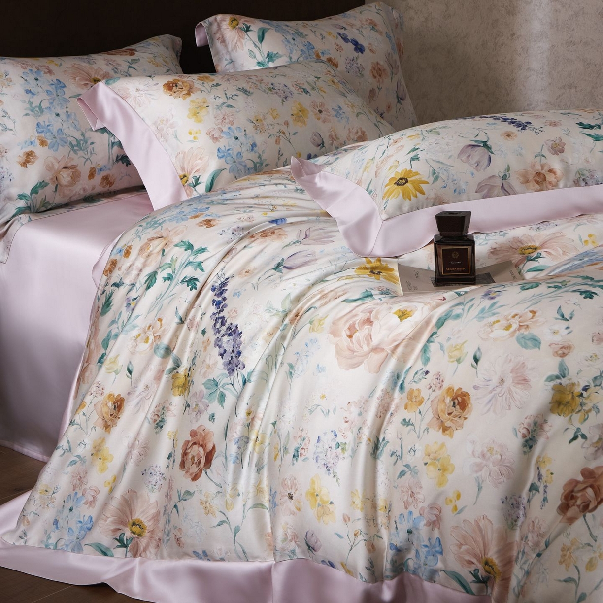 91家纺网 家纺一手货源 找家纺 南通朵美纺织品有限公司 2026新款100支天丝系列夏被四件套四件套 罗曼蒂克