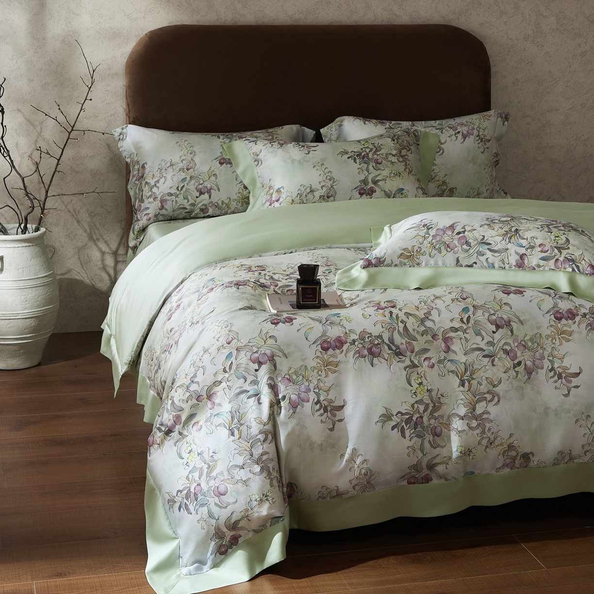 91家纺网 家纺一手货源 找家纺 南通朵美纺织品有限公司 2026新款100支天丝系列夏被四件套四件套 水榭花城