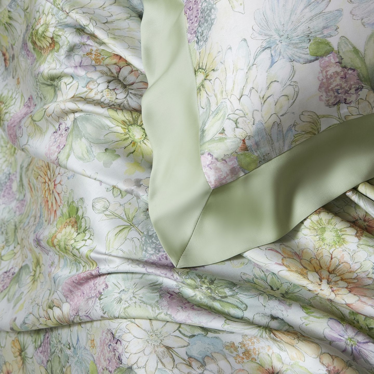 91家纺网 家纺一手货源 找家纺 南通朵美纺织品有限公司 2026新款100支天丝系列夏被四件套四件套 绿意盎然