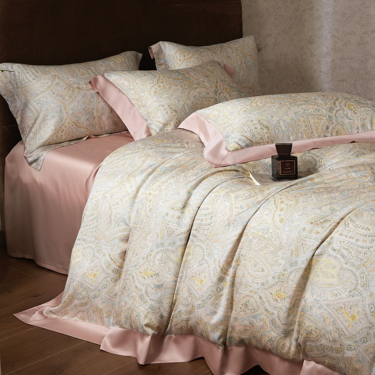 91家纺网 家纺一手货源 找家纺 南通朵美纺织品有限公司 2026新款100支天丝系列夏被四件套四件套 莱欧风情