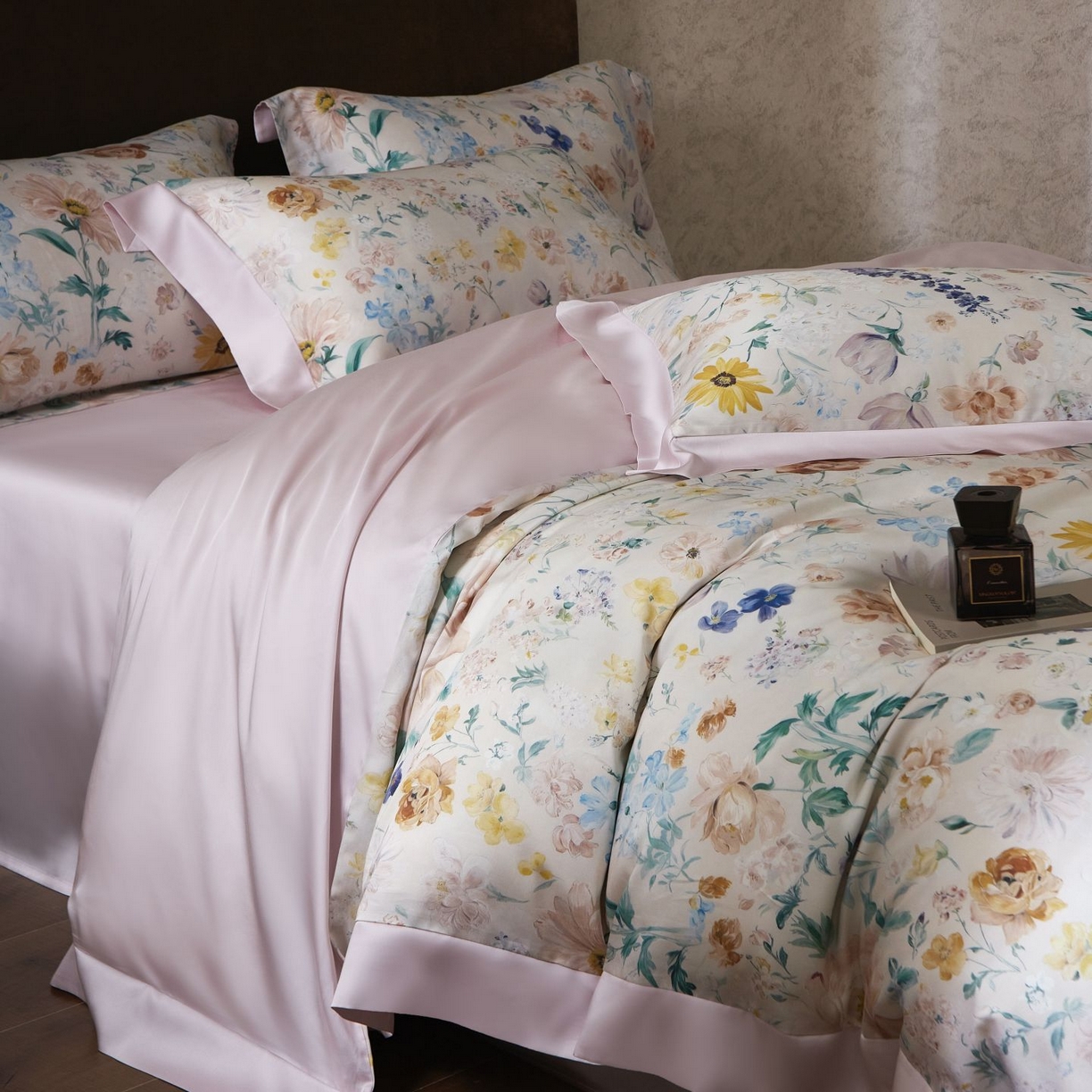 91家纺网 家纺一手货源 找家纺 南通朵美纺织品有限公司 2026新款100支天丝系列夏被四件套四件套 罗曼蒂克