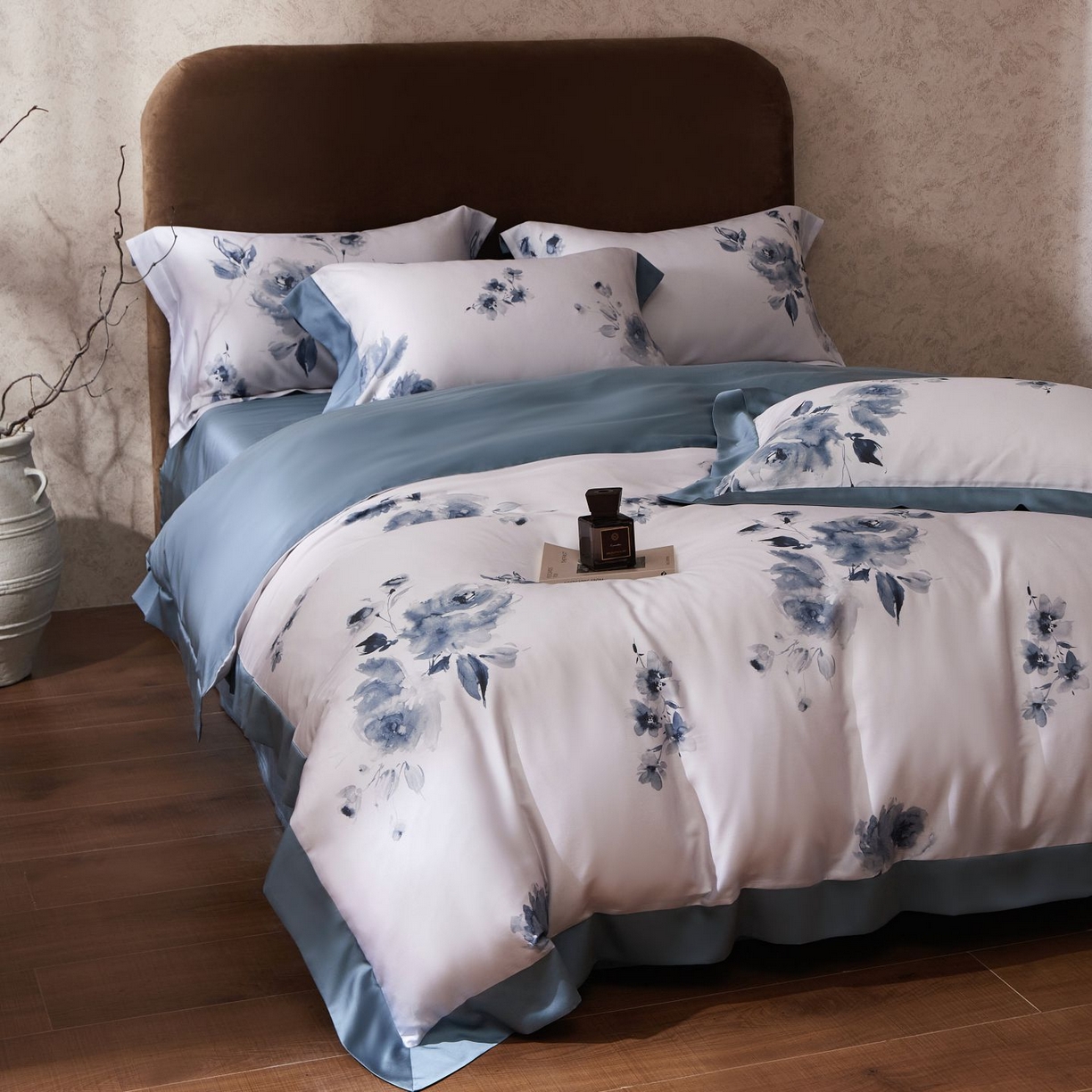 91家纺网 家纺一手货源 找家纺 南通朵美纺织品有限公司 2026新款100支天丝系列夏被四件套四件套 水墨丹青