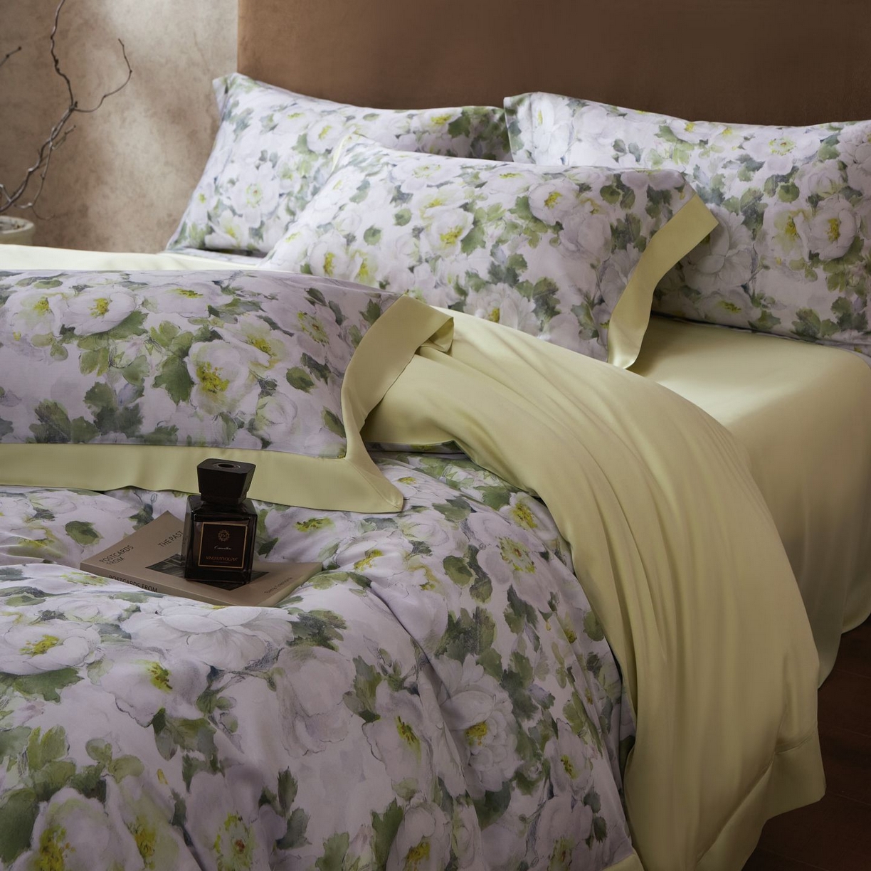 91家纺网 家纺一手货源 找家纺 南通朵美纺织品有限公司 2026新款100支天丝系列夏被四件套四件套 春色满园