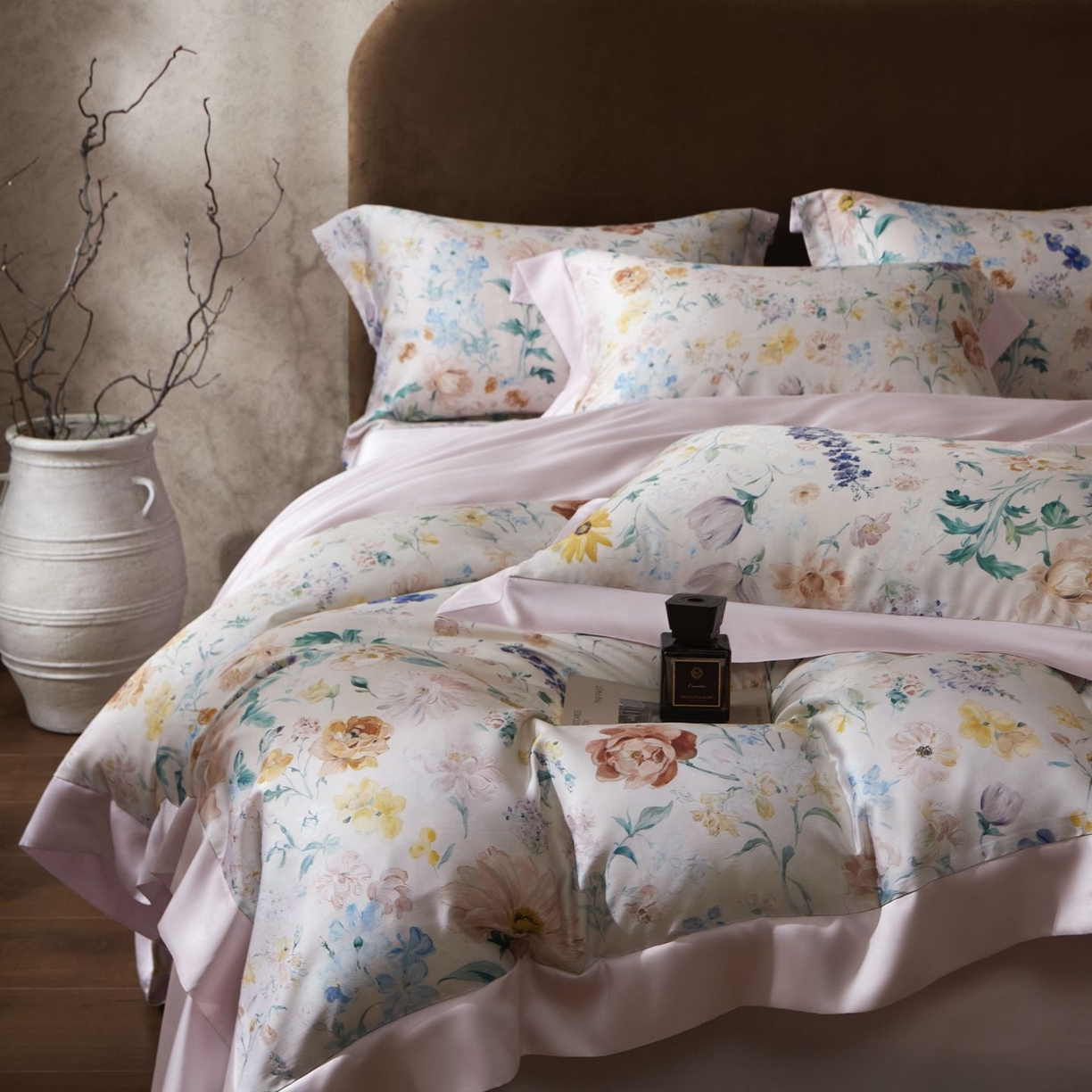 91家纺网 家纺一手货源 找家纺 南通朵美纺织品有限公司 2026新款100支天丝系列夏被四件套四件套 罗曼蒂克