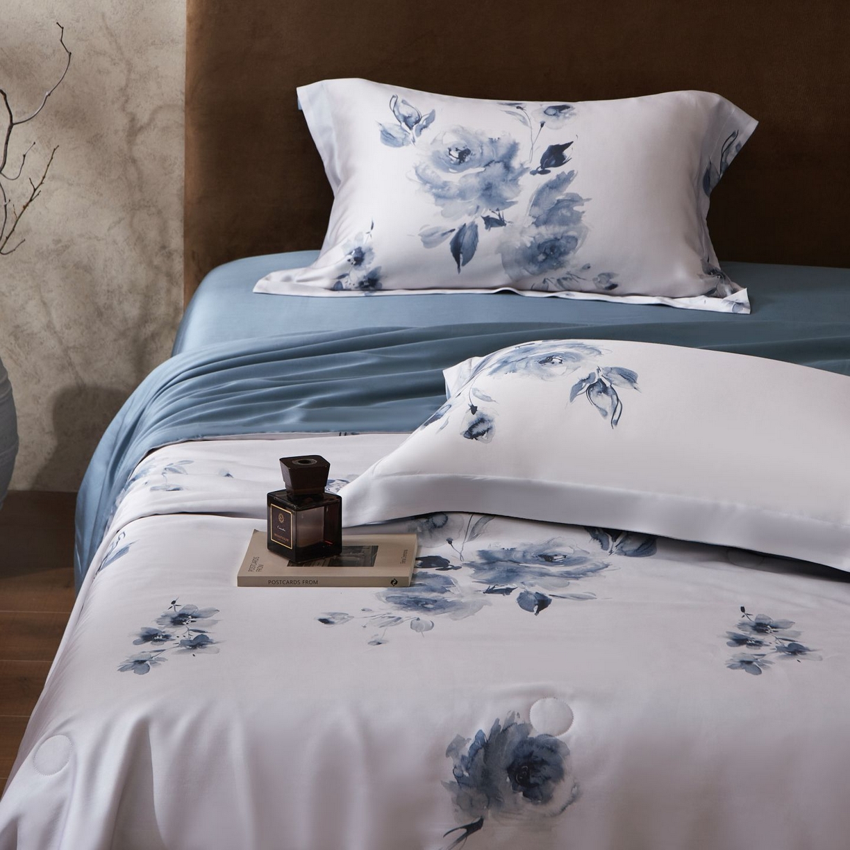 91家纺网 家纺一手货源 找家纺 南通朵美纺织品有限公司 2026新款100支天丝系列夏被四件套 水墨丹青