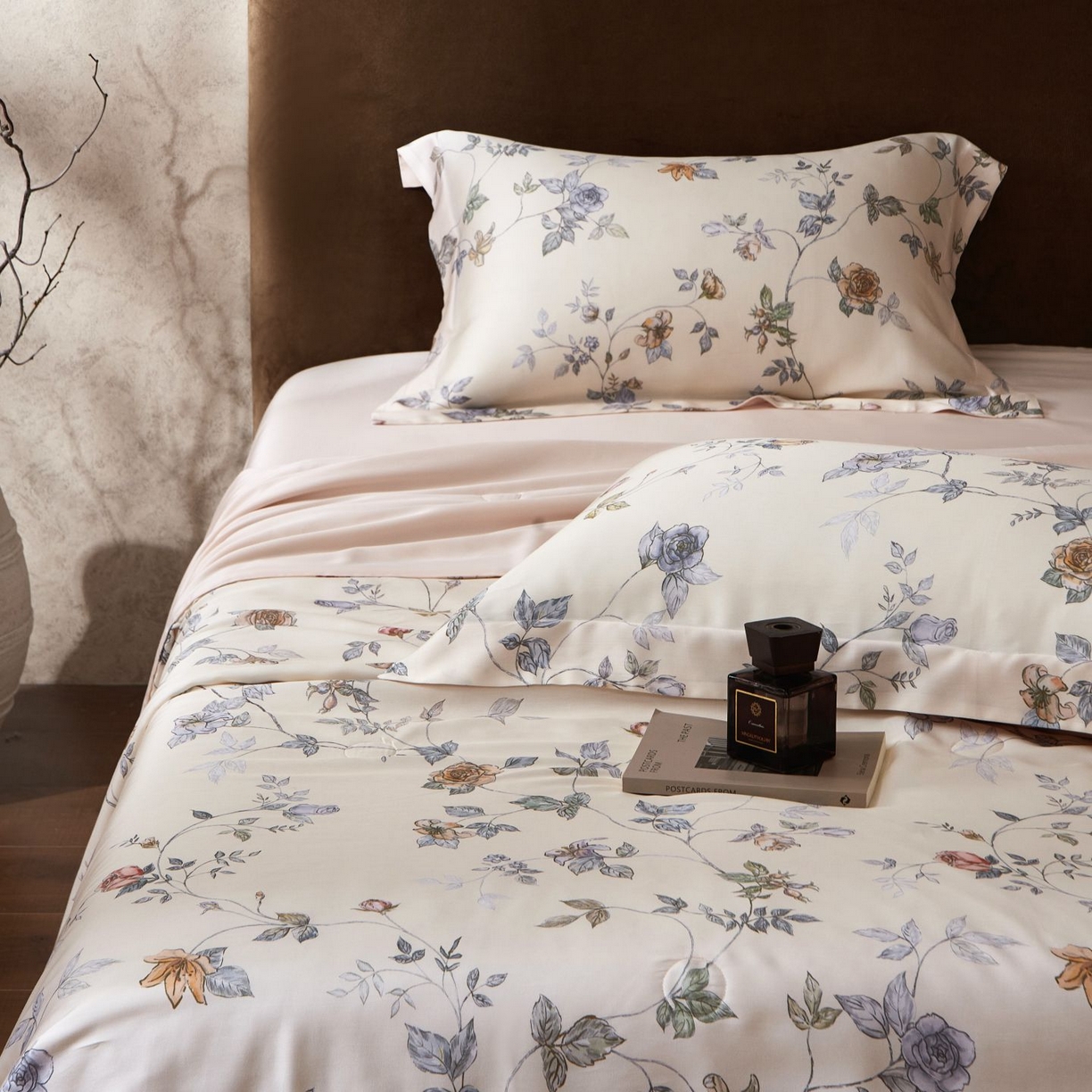 91家纺网 家纺一手货源 找家纺 南通朵美纺织品有限公司 2026新款100支天丝系列夏被四件套 盎然生趣