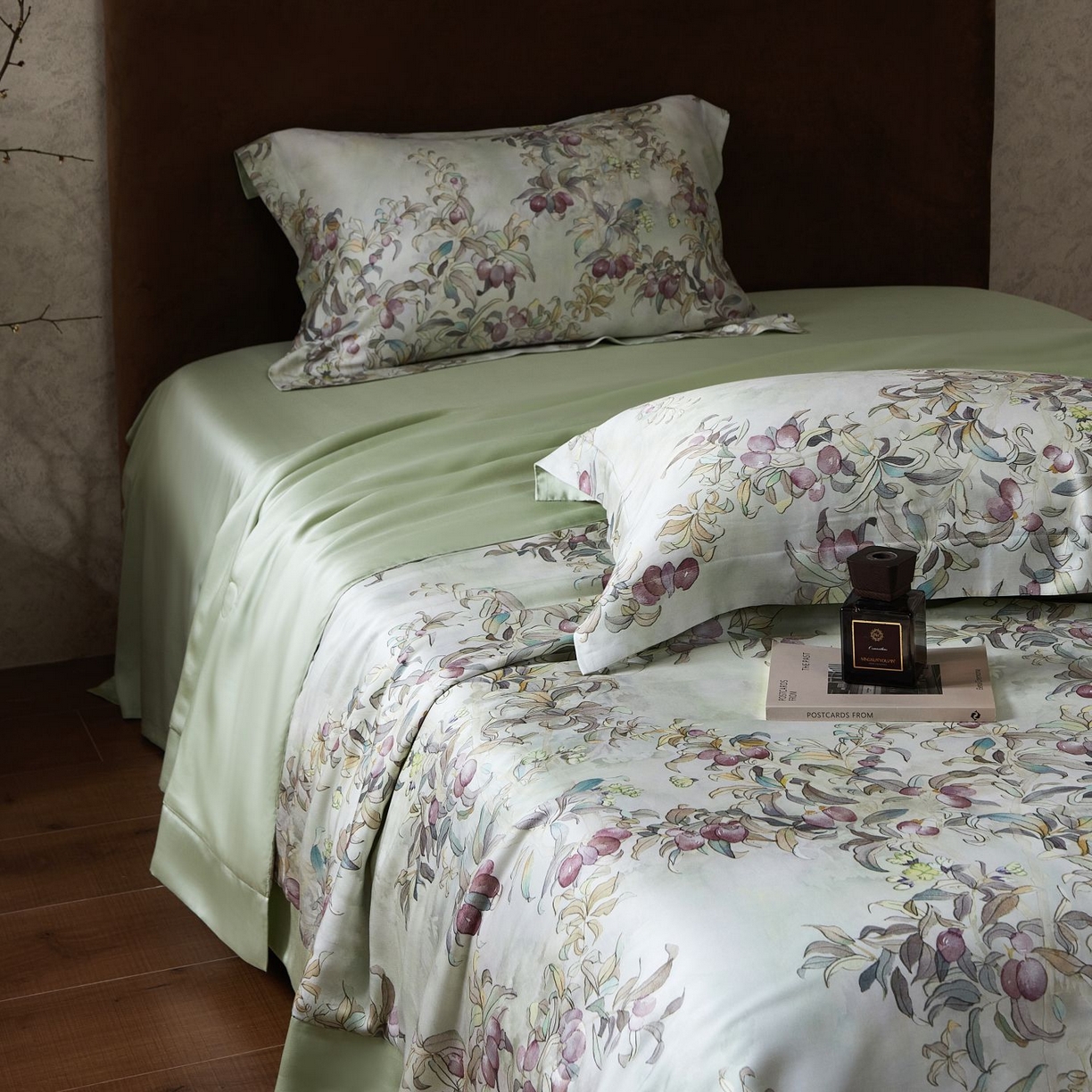 91家纺网 家纺一手货源 找家纺 南通朵美纺织品有限公司 2026新款100支天丝系列夏被四件套 水榭花城