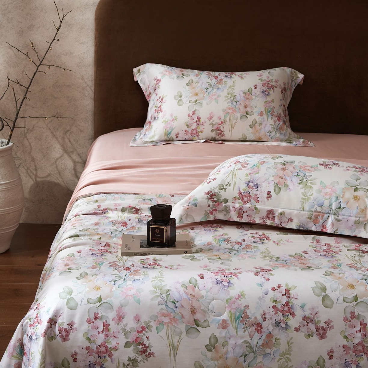 91家纺网 家纺一手货源 找家纺 南通朵美纺织品有限公司 2026新款100支天丝系列夏被四件套 紫薇物语