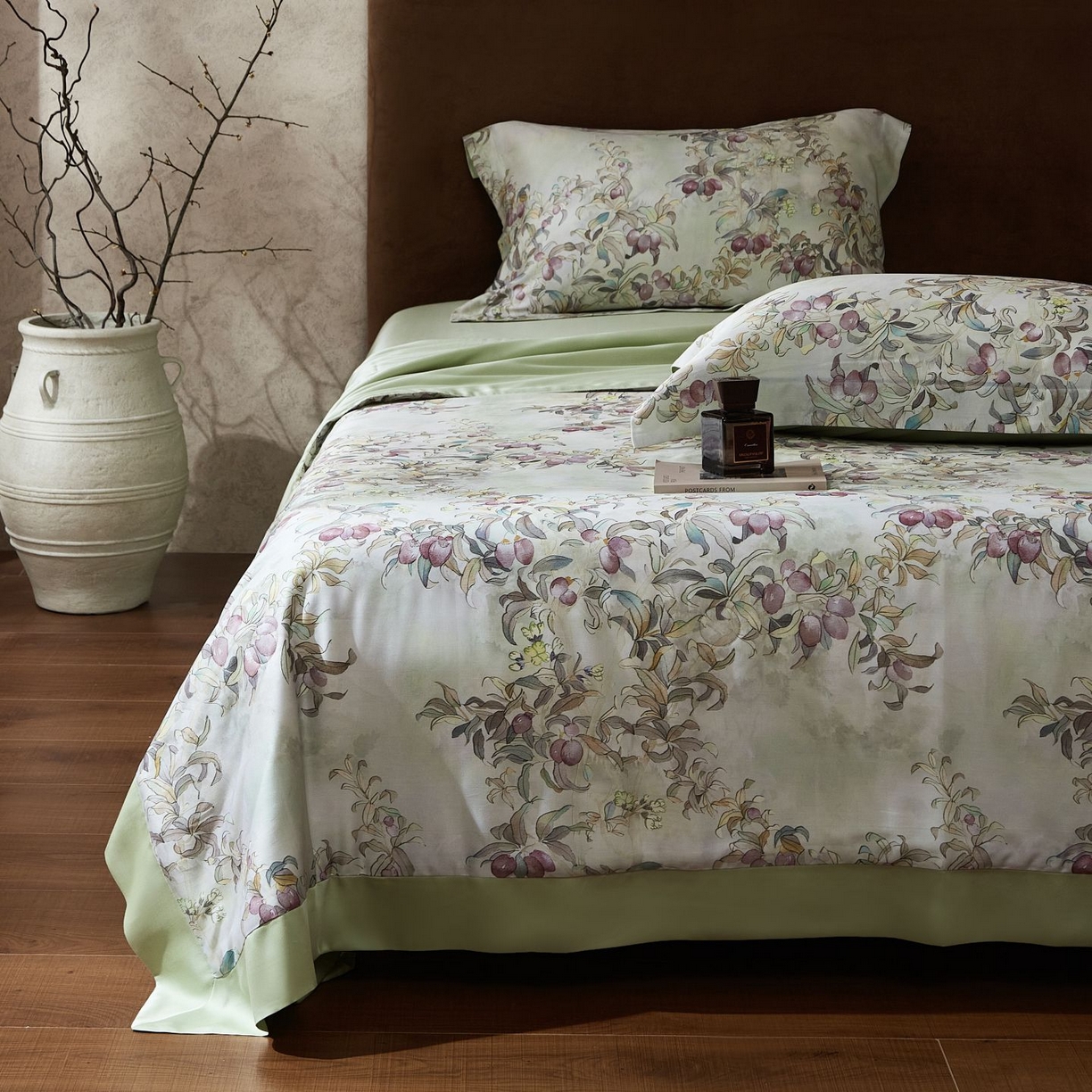 91家纺网 家纺一手货源 找家纺 南通朵美纺织品有限公司 2026新款100支天丝系列夏被四件套 水榭花城