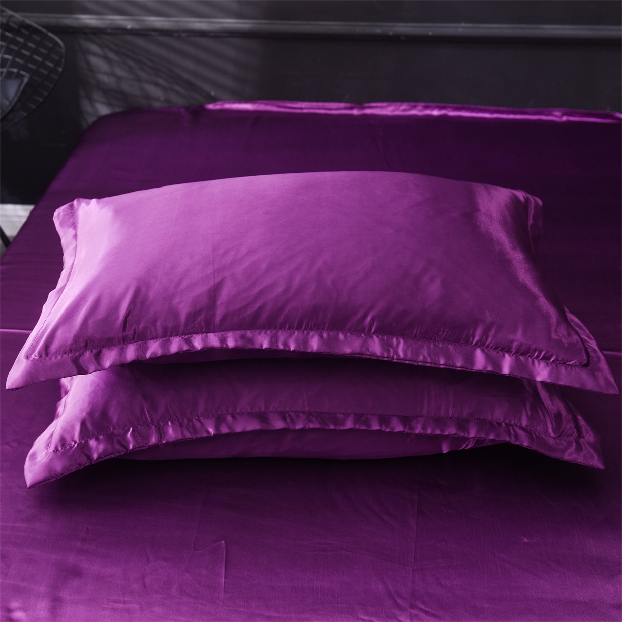 91家纺网 家纺一手货源 找家纺 经年 2026新款特价款丝绸冰丝四件套 紫罗兰