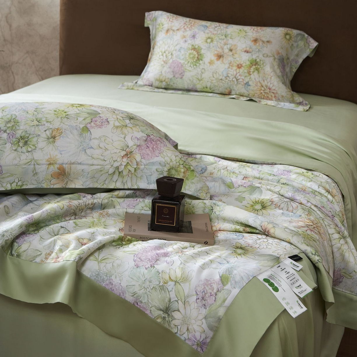 91家纺网 家纺一手货源 找家纺 南通朵美纺织品有限公司 2026新款100支天丝系列夏被 绿意盎然