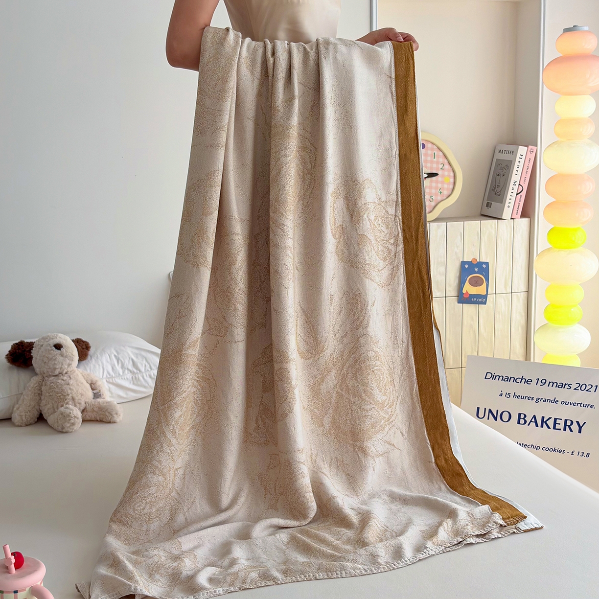 91家纺网 家纺一手货源 找家纺 棠薇家纺 2026新款竹纤维毯子冷感毯毛巾被柔滑多功能夏凉毯盖毯纱发毯办公室午休毯 爱意玫瑰