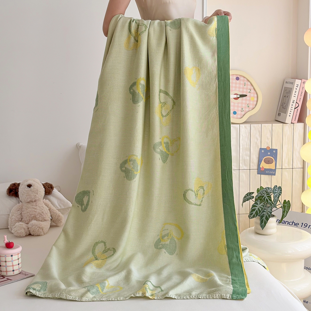 91家纺网 家纺一手货源 找家纺 棠薇家纺 2026新款竹纤维毯子冷感毯毛巾被柔滑多功能夏凉毯盖毯纱发毯办公室午休毯 心愿